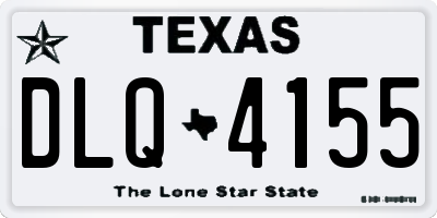 TX license plate DLQ4155