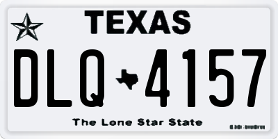 TX license plate DLQ4157