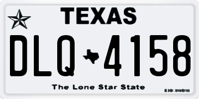 TX license plate DLQ4158