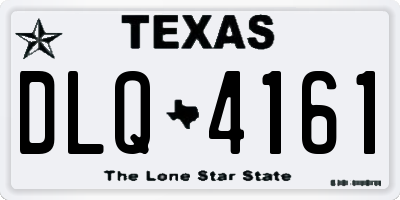 TX license plate DLQ4161