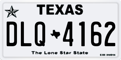 TX license plate DLQ4162