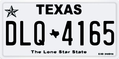 TX license plate DLQ4165