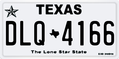 TX license plate DLQ4166