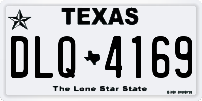 TX license plate DLQ4169