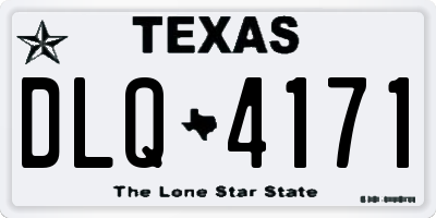 TX license plate DLQ4171