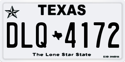 TX license plate DLQ4172