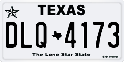 TX license plate DLQ4173