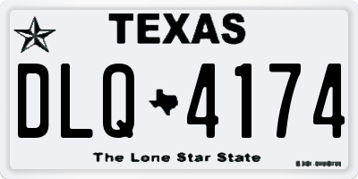 TX license plate DLQ4174
