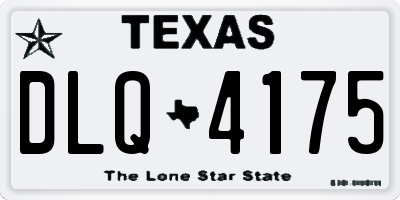 TX license plate DLQ4175