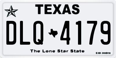 TX license plate DLQ4179