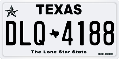 TX license plate DLQ4188