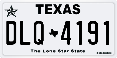 TX license plate DLQ4191