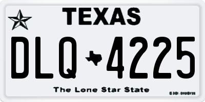 TX license plate DLQ4225