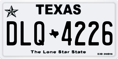 TX license plate DLQ4226
