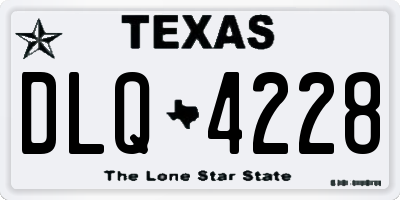 TX license plate DLQ4228