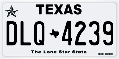 TX license plate DLQ4239