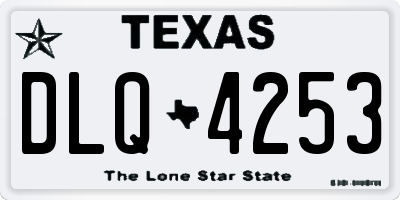 TX license plate DLQ4253