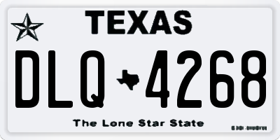 TX license plate DLQ4268