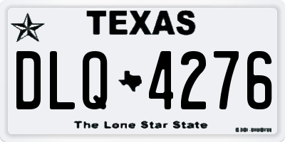 TX license plate DLQ4276