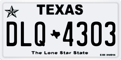 TX license plate DLQ4303