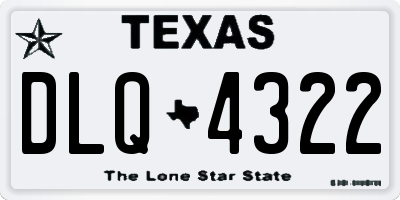 TX license plate DLQ4322