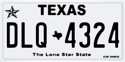 TX license plate DLQ4324