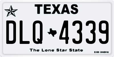TX license plate DLQ4339