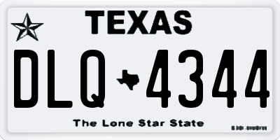 TX license plate DLQ4344