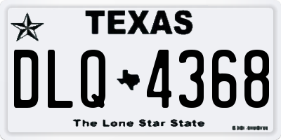TX license plate DLQ4368