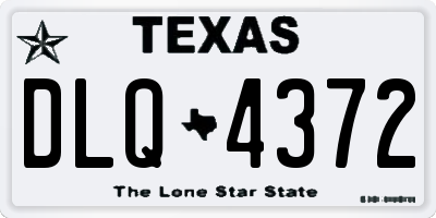 TX license plate DLQ4372