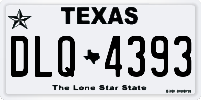 TX license plate DLQ4393