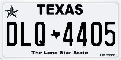 TX license plate DLQ4405