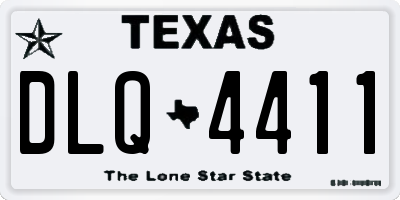 TX license plate DLQ4411