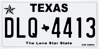 TX license plate DLQ4413