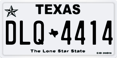 TX license plate DLQ4414