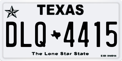 TX license plate DLQ4415