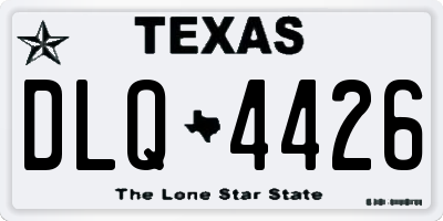 TX license plate DLQ4426