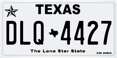 TX license plate DLQ4427