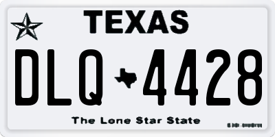 TX license plate DLQ4428