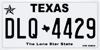 TX license plate DLQ4429