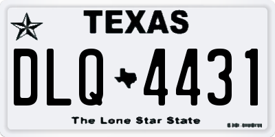 TX license plate DLQ4431