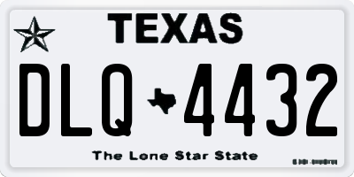 TX license plate DLQ4432