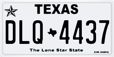 TX license plate DLQ4437
