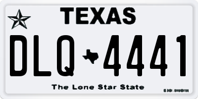 TX license plate DLQ4441