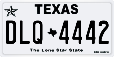 TX license plate DLQ4442