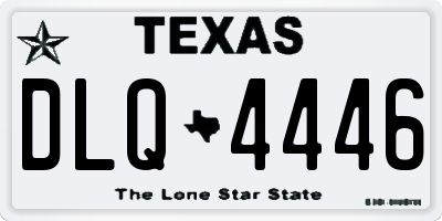 TX license plate DLQ4446