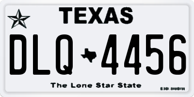 TX license plate DLQ4456