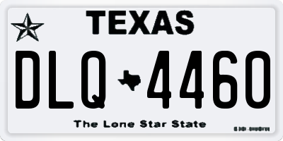 TX license plate DLQ4460