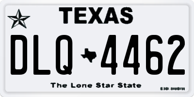 TX license plate DLQ4462