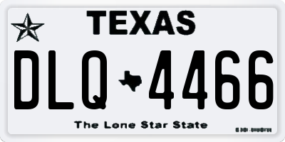 TX license plate DLQ4466